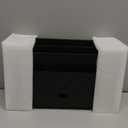 Bamboo Mail Organizer Countertop Desktop with Drawer - Desk Organizer with File Organizer for Office Supplies All-in-One Desk File Organization with Pencil Holder for Paper Letter Envelope Bill (1 Black)