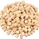500 Packs Wooden Blocks for Crafts, 0.8 Inch Pine Wood Cubes, 2 x 2 x 2 cm Wooden Cubes for Paint, Stamp, Decorate, DIY Projects and Personalized Gifts,by GNIEMCKIN