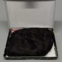 MOONSHOW Brown Pixie Cut Wig Short Curly Wigs for Black Women Dark Brown Haitcut Wigs Synthetic Pixie Cut Wig with Bangs Natural Wavy Short Layered Pixie Wigs for African American Women(Brown)