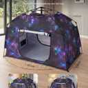 Kids Play Tent-Portable Playhouse Children House -Easy Set up Indoor Outdoor with Carry Bag for Kids-Light Strip Design for Night use -Space for Children and Parents-Birthday (Galaxy), 66.2 Inches X 36.2 Inches X 42.9 Inches