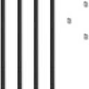 Alera ALE Stackable Posts For Wire Shelving, 36 "High, Black (Pack of 4)