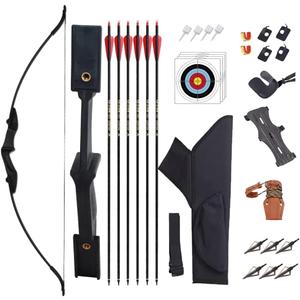 SOPOGER Archery Bow and Arrow Adult - Takedown Recurve Bows Archery Set for Adults Youth Beginner 20lbs 30lbs 40lbs Left and Right Handed Outdoor Target Practice Hunting