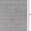 JONATHAN Y Boho Vintage Diamond Gray/Ivory Indoor Area Rug 3X5 ft, Moroccan Hype for Living Room, Bedroom, Kitchen, Office, Easy-Cleaning, High Traffic, Pet-Friendly, Non-Shedding (MOH101C-3)