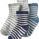 little planet by carter's Multipack Socks (2T-4T, Blue Touch, Heather Grey, Noodle Yellow, Batter Cream)