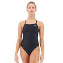 TYR Women's TYReco Solid Diamondback Swimsuit, Black, 26