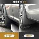 RMOURTEKK Mud Flaps Compatible with Ford F150 2024 2023 2022 2021 (Excludes Raptor Models) Without OEM Fender Flares Front & Rear Mud Guards Black Mud Guard Set(4pc Set)