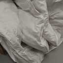 Hotel Grand Luxury White Goose Feather Down Fiber Comforter King Size, 100% Cotton All Season Duvet Insert King, Fluffy Medium Warmth Bedding Comforter with 8 Corner Loops, White 106x90 Inch