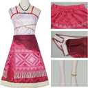 Princess Costume for Women & Girls, Teens Adults Princess Dress for Halloween Dress Up Cosplay (X-Small, Red)