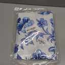 Square Tablecloth Washable Table Cover 54"x54" and 60"x60", Waterproof Square Table Cloth for Indoor and Outdoor, 60x60In, Blue and White Flower