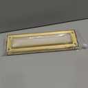 QCAA Solid Brass Mail Slot, with Solid Brass Interior Back Plate, 13" x 3.625", Polished Brass, 1 Pack, Made in Taiwan