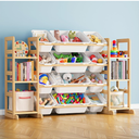 SpaceAid Toy Storage Organizer with 6 Shelves and 12 Bins, Toy Organizers Storage Bookshelf, Kids Bin Shelf Toys Box Bookcase for Bedroom Playroom Organization Room Decor, White