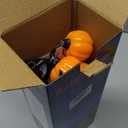 Thiswing Solar Halloween Lights Outdoor Waterproof, 2 Pack Pumpkin Solar Lights for Outside Thankgiving Decor,12LED Orange Pumpkin Swaying Lamps for Garden Decor, Yard, Lawn, Party Decorations