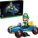 LEGO Mario Kart - Luigi & Mach 8 - Building Set for Adults, Ages 18+ - Nintendo Collectible for Fans - Gift for Men & Women - Bedroom or Bookshelf Decor - 72050