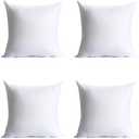 Calibrate Timing 18 x 18 inches Pillow Inserts, Set of 1 Hypoallergenic Brushed Microfiber Liner Down Alternative Filled Square Cushion Throw Pillow