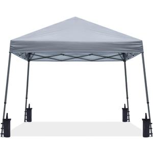 ABCCANOPY Stable Pop up Outdoor Canopy Tent 10 x 10 ft Base / 8 x 8 ft Top, Gray