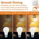 100W Incandescent Light Bulbs,Frosted Bulbs,Dimmable Medium E26 Base Light Bulbs,A19 Incandescent Light Bulb,2700K Warm White, for Fridge, Range Hood, Sewing Machine, Freezer Ceiling Fan (2)