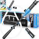 Portable Transfer Pump Battery Operated Electric Siphon Pump for Gas, Fuel, Diesel, Water Transfer 2.4 GPM Flow Oil Extractor, 47" Hose-Easy to Use Hand Fuel Pump, Multi-Use Siphon Transfer Pump(Blue)