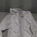 VOGRYE Unisex Lab Coat Long Sleeve 3 Pocket Medical Coat with Button Professional White Coat for Doctor Nurse Scientist, XL