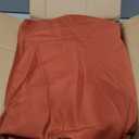 HolidayIdeas 8ft Fitted Table Covers for Home Gathering, 30 x 96 Inch, 2 Pack Rectangle Tableclothes Polyester Fabric Table Covers for Thanksgiving Decor, Parties, Holiday Dinner, Trade Show, Rust