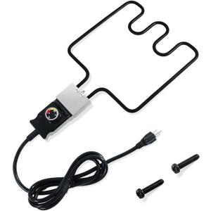Heating Element Compatible with Masterbuilt Electric Smoker and Grill, Adjustable Thermostat Cord Controller Replacement, Masterbuilt Smoker Parts for Smokers & Turkey Fryers,1500Watt