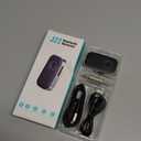 COMSOON Bluetooth Receiver for Car, Noise Cancelling 3.5mm AUX Bluetooth Car Adapter, Wireless Audio Receiver for Home Stereo/Wired Headphones, Hands-Free Call, 16H Battery Life - Black+Silver