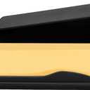 Bamboo Butter Dish with Lid and Knife,Small Butter Keeper for One Stick of Butter,Butter Holder Container for Refrigerator,Countertop,Dishwasher Safe Butter Crock for Kitchen & Fridge,Black