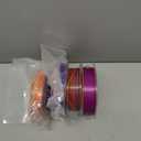 AMOLEN 3D Printer Filament Bundle, Triple Colors Coextrusion Silk PLA Filament 1.75mm +/-0.02mm,Shiny Color Change 3D Printer Filament for Most FDM 3D Printer 200g X 4 Pack