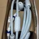 Upgrade Pool Pressure Side Sweeper: Professional Solution for Cleaning Your Swimming Pool (Four Wheels Better Than Three)