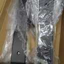 6 Pack - 8 inch Black Hidden L Shelf Bracket (1/5 Inch Thicked) Iron Floating Shelf Brackets Rustic Industrial Metal Brackets for Shelf Support