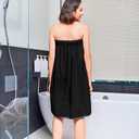 Women Bath Wrap Towel Robe after Shower Knee Length Spa Towels for Body Adjustable Snap Closure (XL)