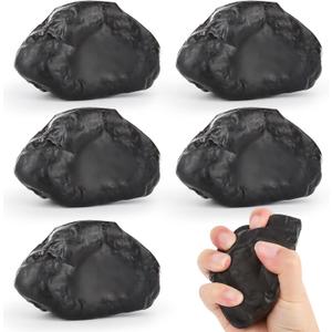Stress Balls for Adults Kids 5 Packs Stone Foam Squeeze Balls Bulk Stress Relief Balls Squeeze Toys Appreciation Gifts for Employees Teachers Party Favors Gift Bag Fillers