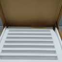 PAWLAND Wooden Freestanding Foldable Pet Gate for Dogs, 24 inch 3 Panels Step Over Fence, Dog Gate for The House, Doorway, Stairs, Extra Wide (White, 24" Height-3 Panels)