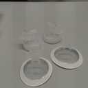 2 Packs 18mm Flange Set, Updated Oval Soft Rim Shield and Wide Mouth Base Connector Pump Parts for Spectra S2 Spectra S1 9 Plus Breastpumps Accessories, 106 Degree Wider Opening Angel