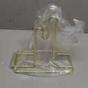 Yuanhe Deluxe Raffle Ticket Dispenser -1PC Brass Plated Ticket Holder for Single-Roll & Double-Roll Tickets