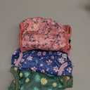 Langsprit Washable Female Dog Diapers - Doggie Reusable Diapers for Doggy Puppy Female in Period - Highly Absorbent Dog Heat Panties Flower-1 M