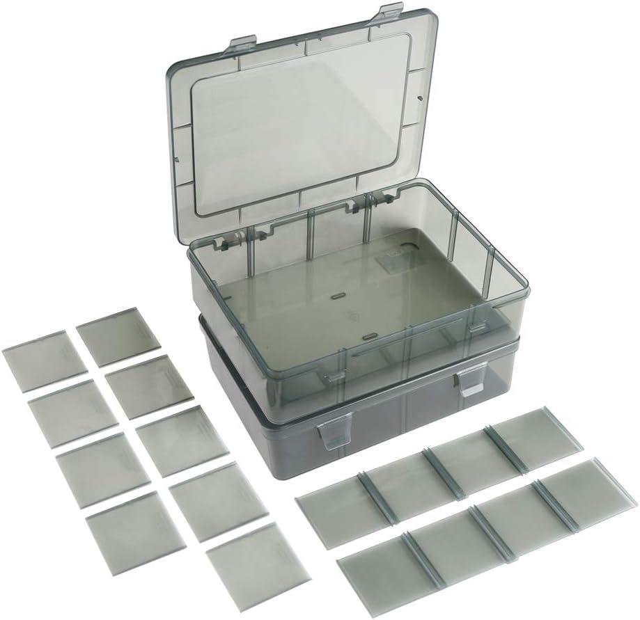 Vidifor 2 Pack Plastic Storage Organizer Box, Storage Container, Jewelry Organizer, Parts Storage Box with Dividers for Crafts, Beads, Buttons, Ornaments, Metal Parts, and More (12 Grids 2 Pack)