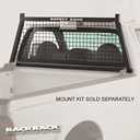 RealTruck BACKRACK Half Safety Rack Frame Only | Black, No Drill | 148SM | 2001-2025 Chevrolet/GMC Silverado/Sierra 2500/3500HD; 2017-2025 Dodge RAM 1500/2500/3500; 2004-2025 Nissan Titan & Others