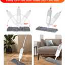 2 x Mop for Floor Cleaning - 2-in-1 Double-Sided Microfiber Spray Mop with Flip Design, 3 Reusable Pads, for Laminate, Ceramic, Tile, Vinyl - Home & Commercial Use