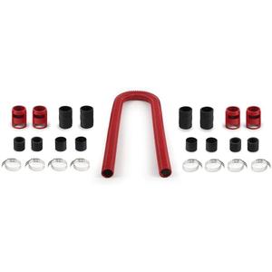 Mishimoto MMAH-U48RD Universal Flexible Stainless Steel Radiator Hose Kit, 48, Red