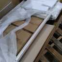 Signature Design by Ashley TV Stand, 74" White Farmhouse Media Console, 74" W x 18.13" D x 36.13" H