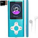 Mp3 Player,Music Player with a 164 GB Memory Card Portable Digital Music Player/Video/Voice Record/FM Radio/E-Book Reader/Photo Viewer/1.8 LCD (Sky Blue)