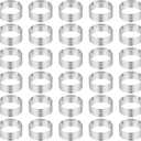 30 Pack 2 Inch Stainless Steel Tart Rings, Heat-Resistant Perforated Cake Mousse Ring, Round Rings Baking Doughnut Tools Small Fruit Tarte Ring Molds for Cooking Dessert