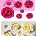 2PCS Rose Flowers silicone molds Cake Chocolate Mold wedding Cake Decorating Tools Fondant Sugarcraft Cake Molds