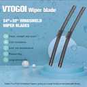 OEM Windshield Wiper Blades Replacement for BMW X5 2007 2008 2009 2010 2011 2012 2013, All Weather Original Factory Quality Front & Rear Wipers Set 24"+20"+15" (Pack of 3)