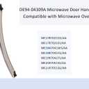ME17R7021ES ME19R7041FS ME21R7051SS Microwave Door Handle Compitable with Samsung Microwave, DE94-04309A DE94-04309B Microwave Door Handle, Includes 2 Screws, Rose Gold