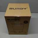 SURDY Automatic Cat Feeder for 2 Cats, 20 Cups/5L Automatic Food Dispenser for Small Pets Auto Cat Feeder for Dry Food, Dual Power Supply and Timer Setting 12 Portions 6 Meals Per Day (Black)