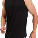 OYGSieg 6 Pack Men's Quick Dry Workout Tank Tops Breathable Gym Sleeveless Muscle Shirts for Active Men (XL)