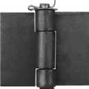 4 Pack 3-3/8" x 3-3/8" Weldable Hinges, Heavy Duty Weld On Butt Hinges for Garage Metal Gate, Trailer, BBQ Smoker, 3.5 mm Thick