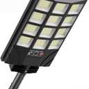 Solar Lights Outdoor Motion Sensor, 6500K Dusk to Dawn LED Solar Street Light with Remote Control, IP65 Waterproof Solar Flood Lights for Outside Garden Yard,1PC (White)