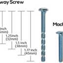 Alzassbg 6 Pack Matt Black Cabinet Pulls, 3 Inch(76mm) Hole Centers Cabinet Handles T Bar Kitchen Hardware for Cabinets and Drawers AL3108MB